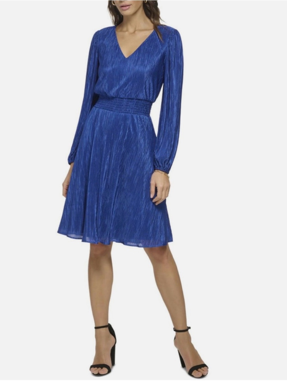 Kensie Royal Blue Long Sleeve Dress -Size 2